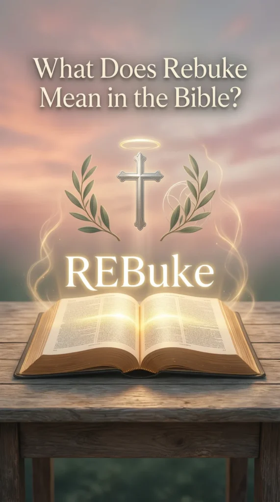 Rebuke Mean in the Bible: Learn Its Meaning and Power (2026)