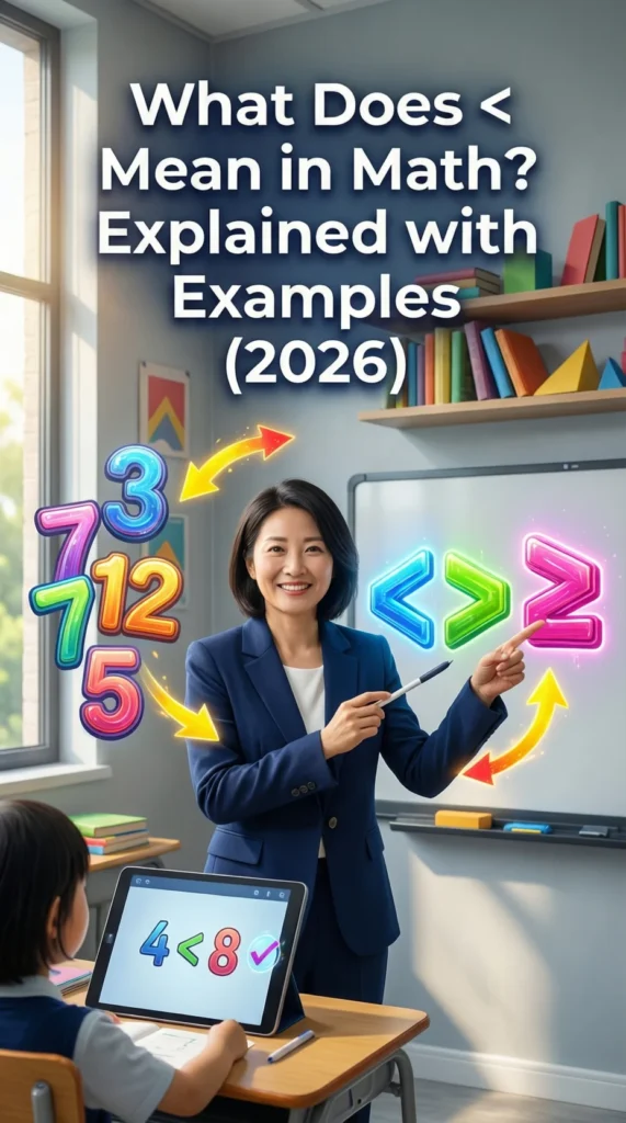 What Does < Mean in Math? How to Use It in Equations and Inequalities (2026)