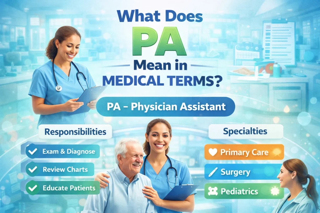 PA Means in Medical Terms