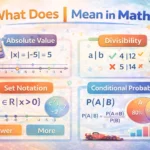 Meaning of | in Math