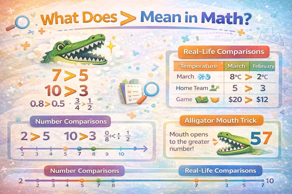 What Does > Mean in Math