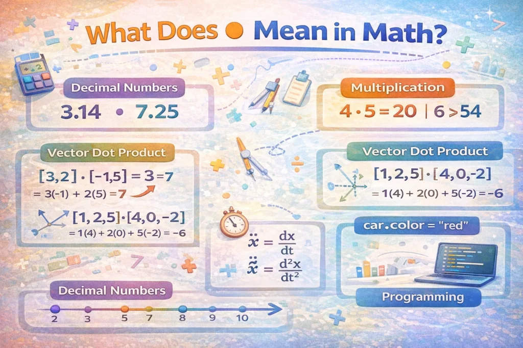 What Does . Mean in Math