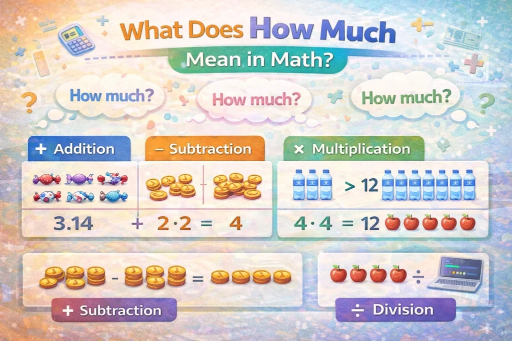 “How Much” Mean in Math