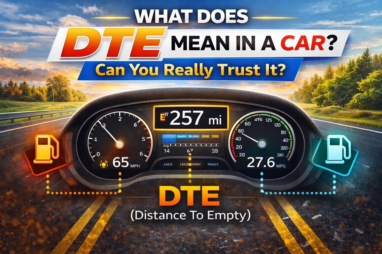 What Does DTE Mean in a Car