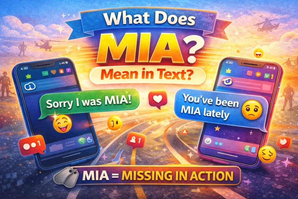 What Does MIA Mean in Text
