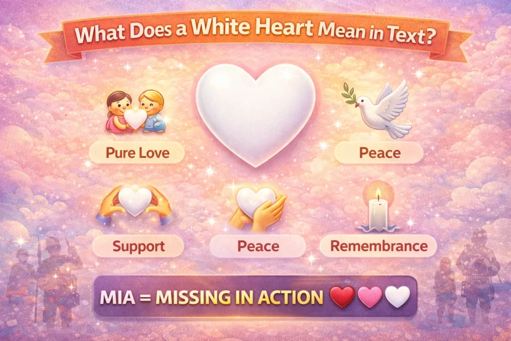 White Heart Mean in Text