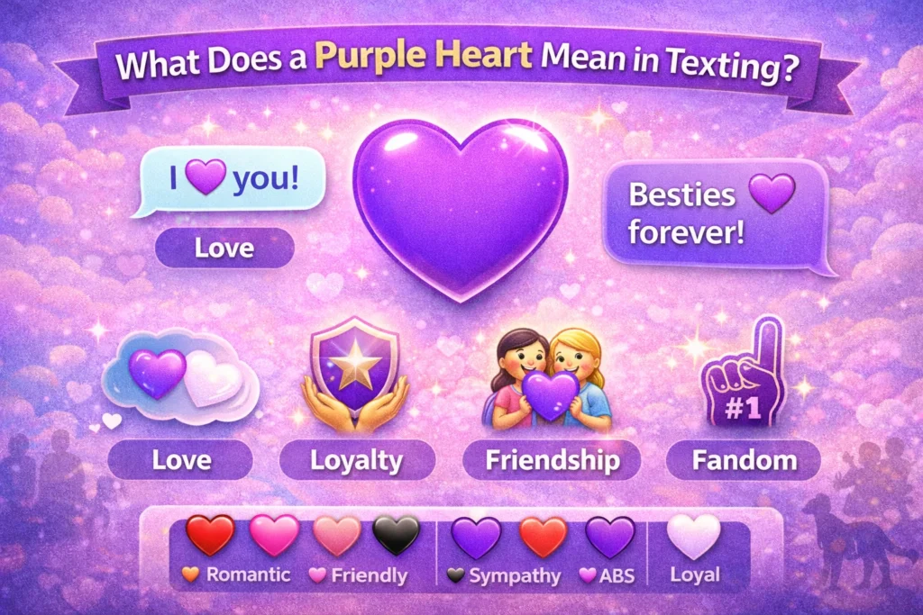 Purple Heart Mean in Texting