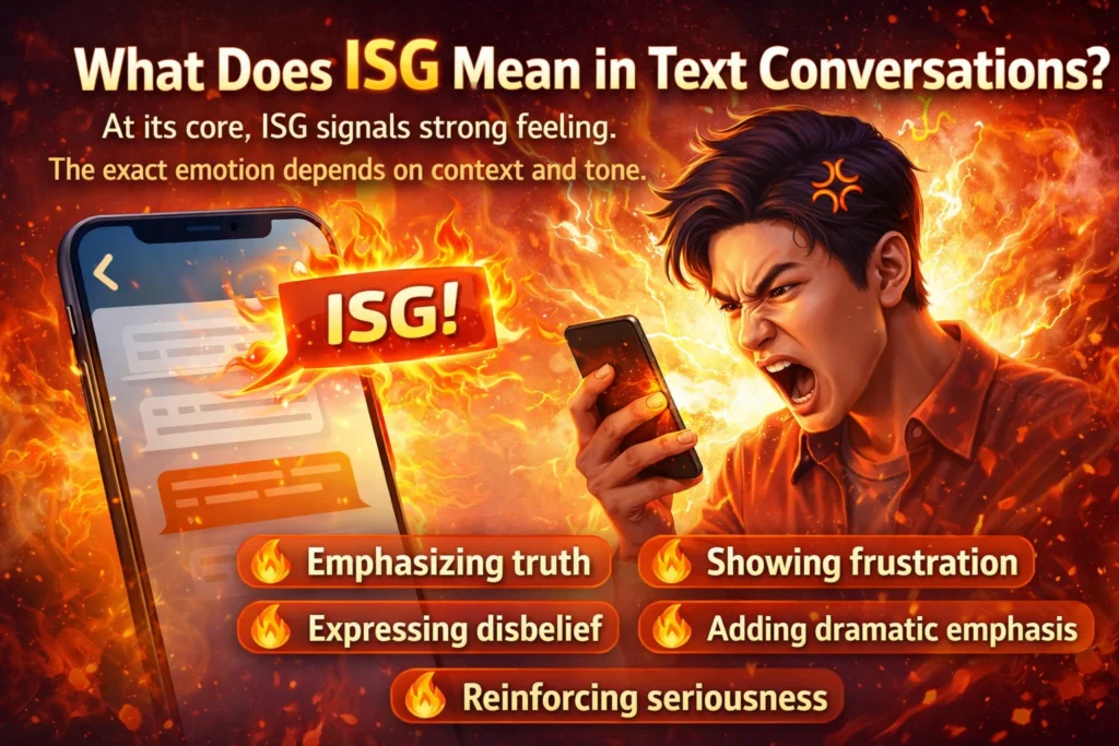 What Does ISG Mean in Text Conversations?