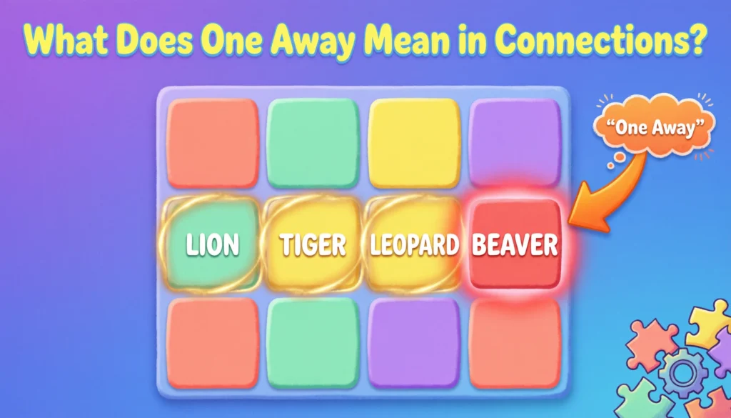 One Away Mean in Connections