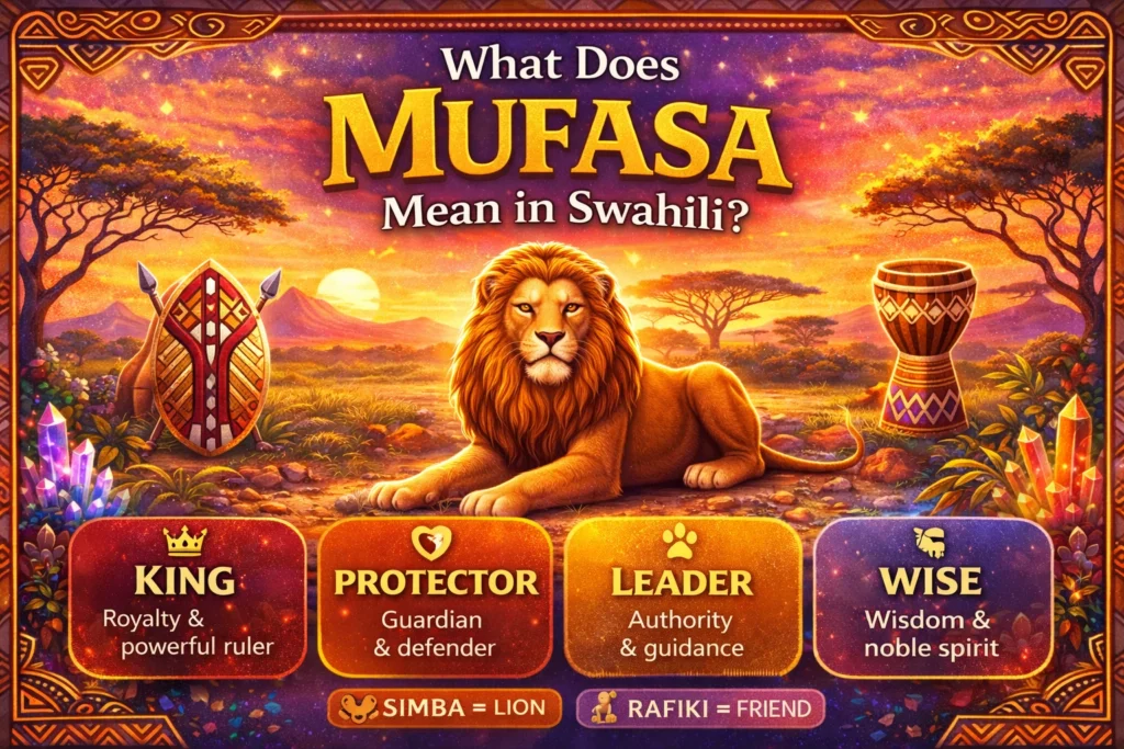 Mufasa Mean in Swahili