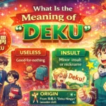 What Is the Meaning of “Deku”