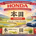 Honda Mean in Japanese