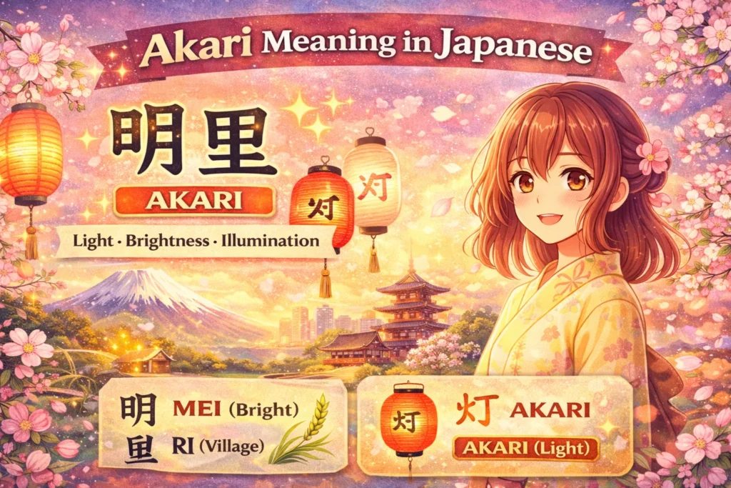 Akari Mean in Japanese