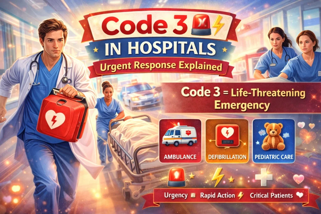 What Does Code 3 Mean in a Hospital