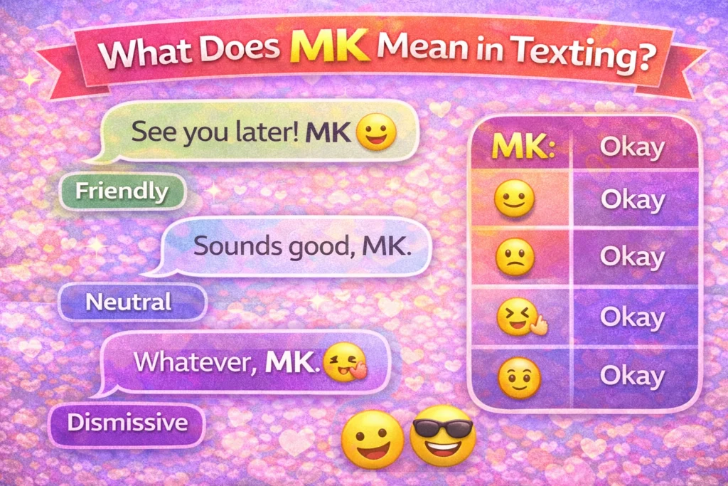 “MK” Mean in Texting