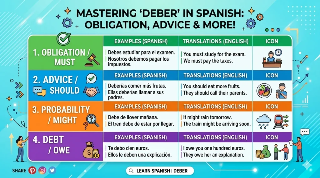 What Does Deber Mean in Spanish