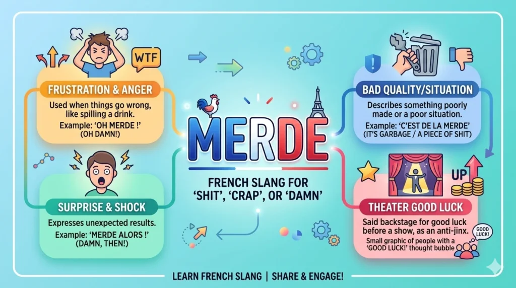 What Does Merde Mean in French