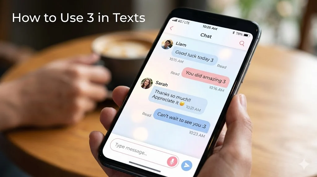 How to Use 3 in Your Texts