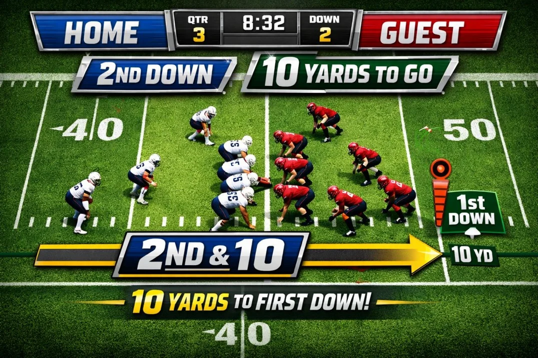 2nd and 10 Mean in Football