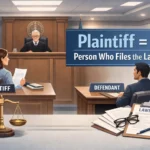 Plaintiff Mean in Court