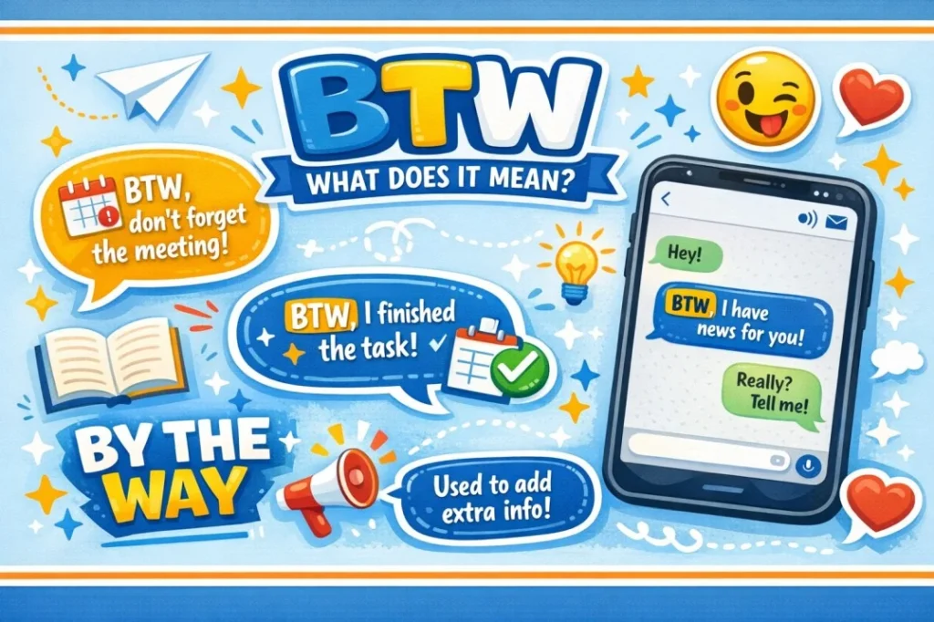 BTW Mean in Texting