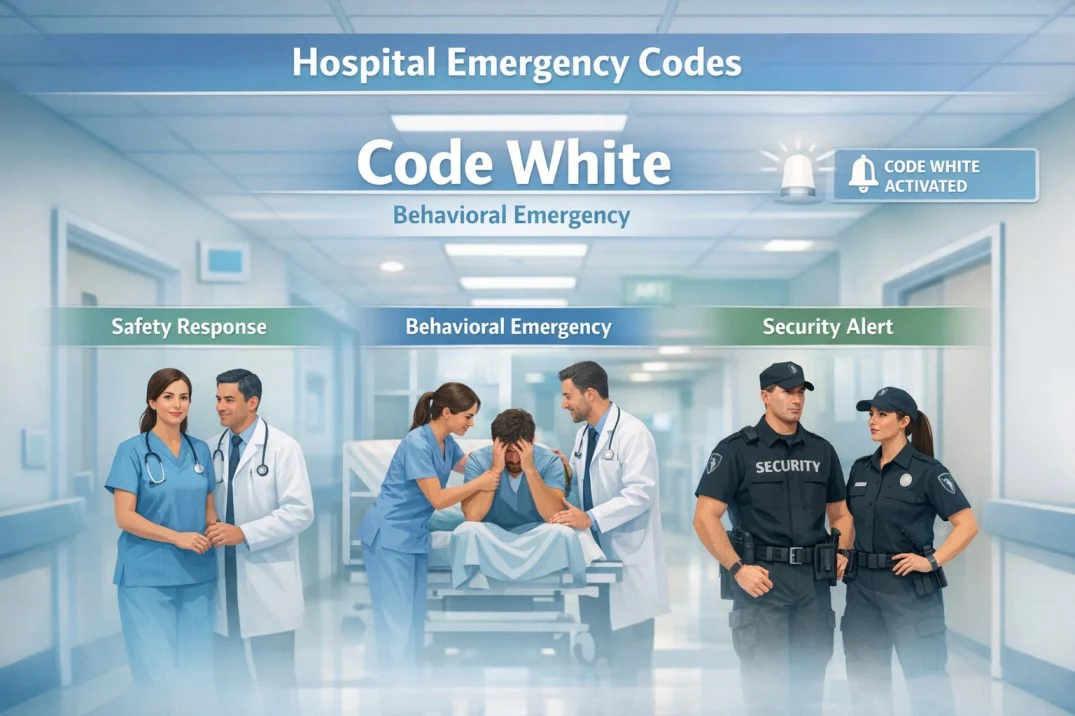 Code White Mean in a Hospital