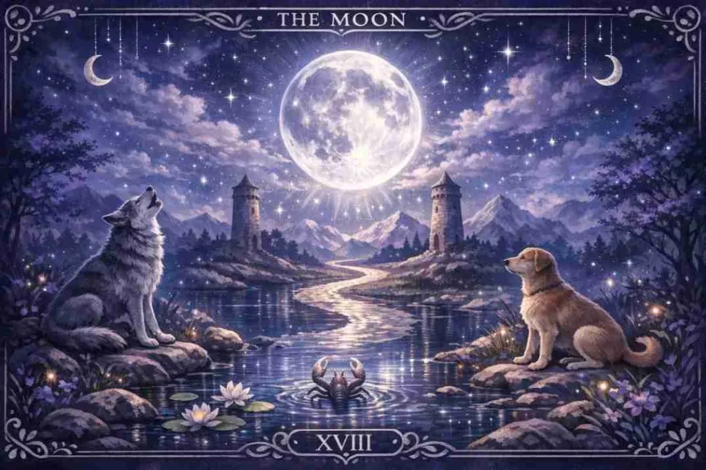 Moon Card Mean in Tarot
