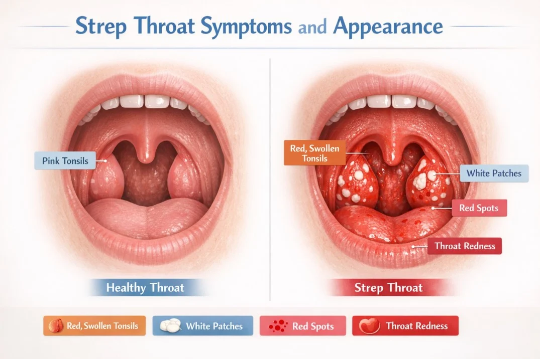 What Does Strep Throat Look Like