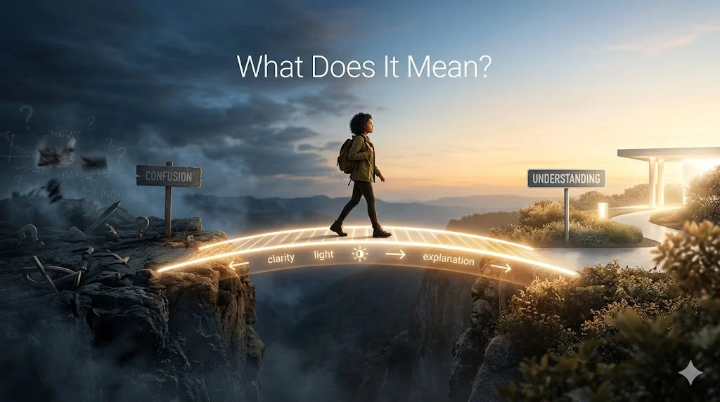 What Does “It Means” Actually Do in a Sentence