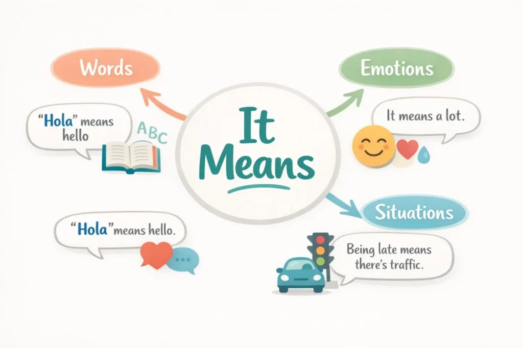 What Does “It Mean” Mean